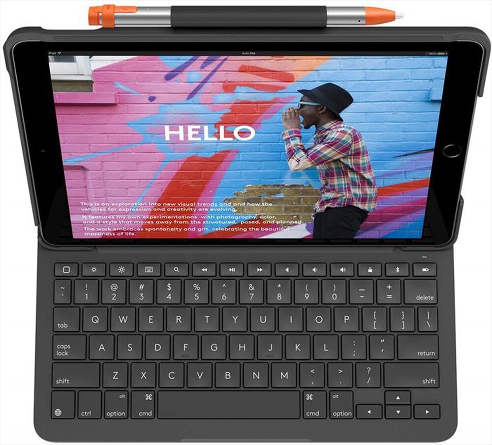 "LOGITECH - Slim Folio-Nero"