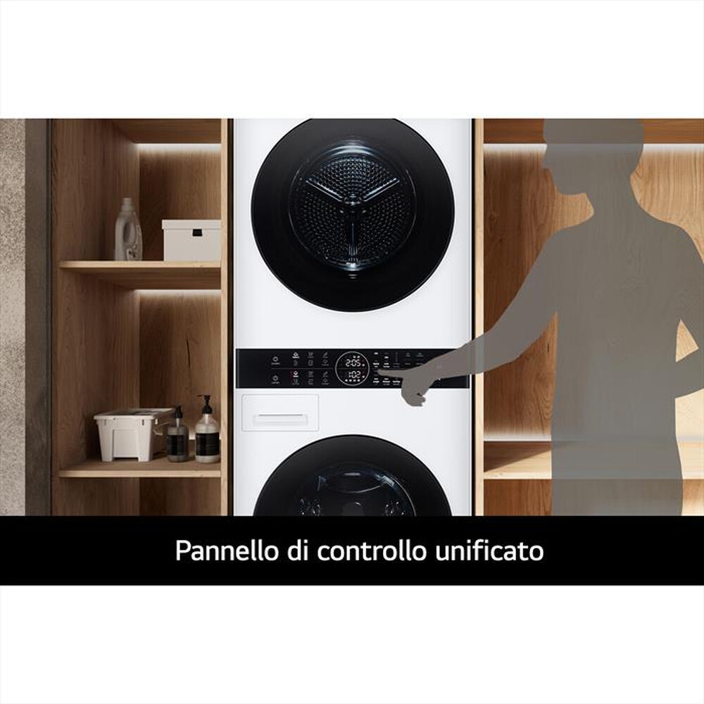 "LG - Lavasciuga WASHTOWER WT1210WWF 12/10 Kg Classe A-Bianca"