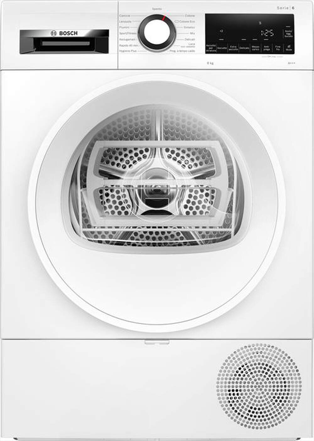 "BOSCH - Asciugatrice WQG233D1IT - 8 Kg - A+++-Bianco"