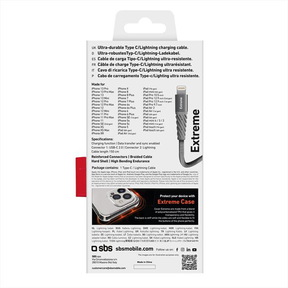 Immagine del prodotto SBS - TECABLEUNRELTCK-Grigio