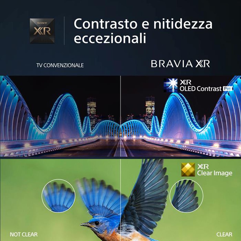 "SONY - Smart TV OLED UHD 4K 83\" XR83A80LPAEP-Nero"