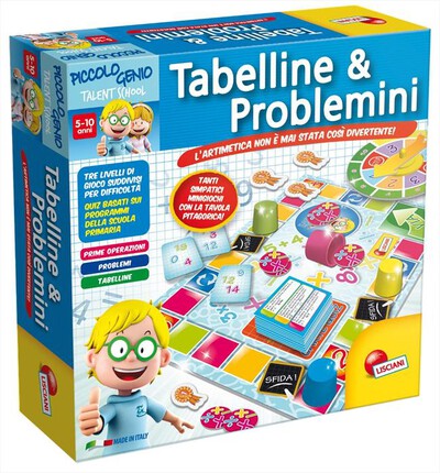 LISCIANI GIOCHI - 48885  Piccolo Genio Ts Tabelline e Problemini