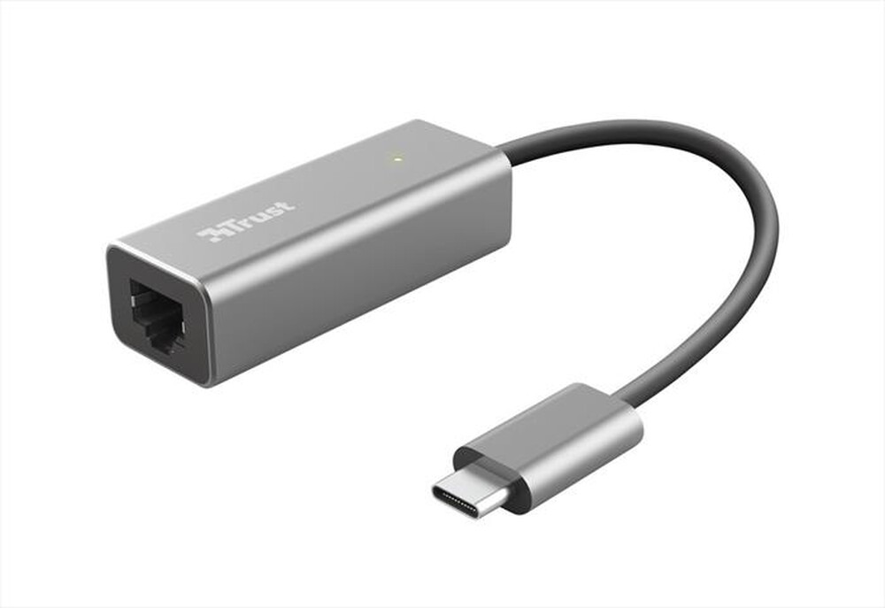 "TRUST - DALYX USB-C NETWORK ADAPTER-Grey/Black"