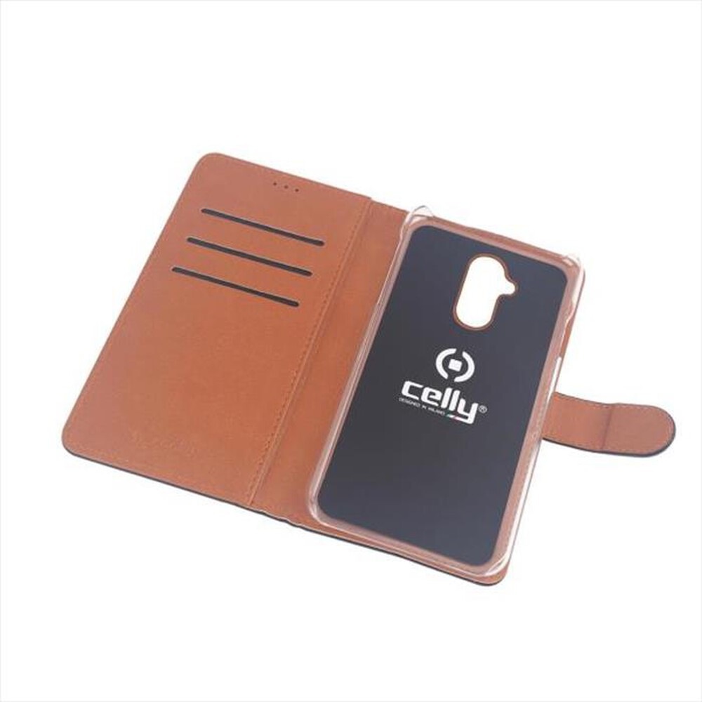 "CELLY - CUSTODIA PER MATE 20 LITE-Nero/Similpelle"