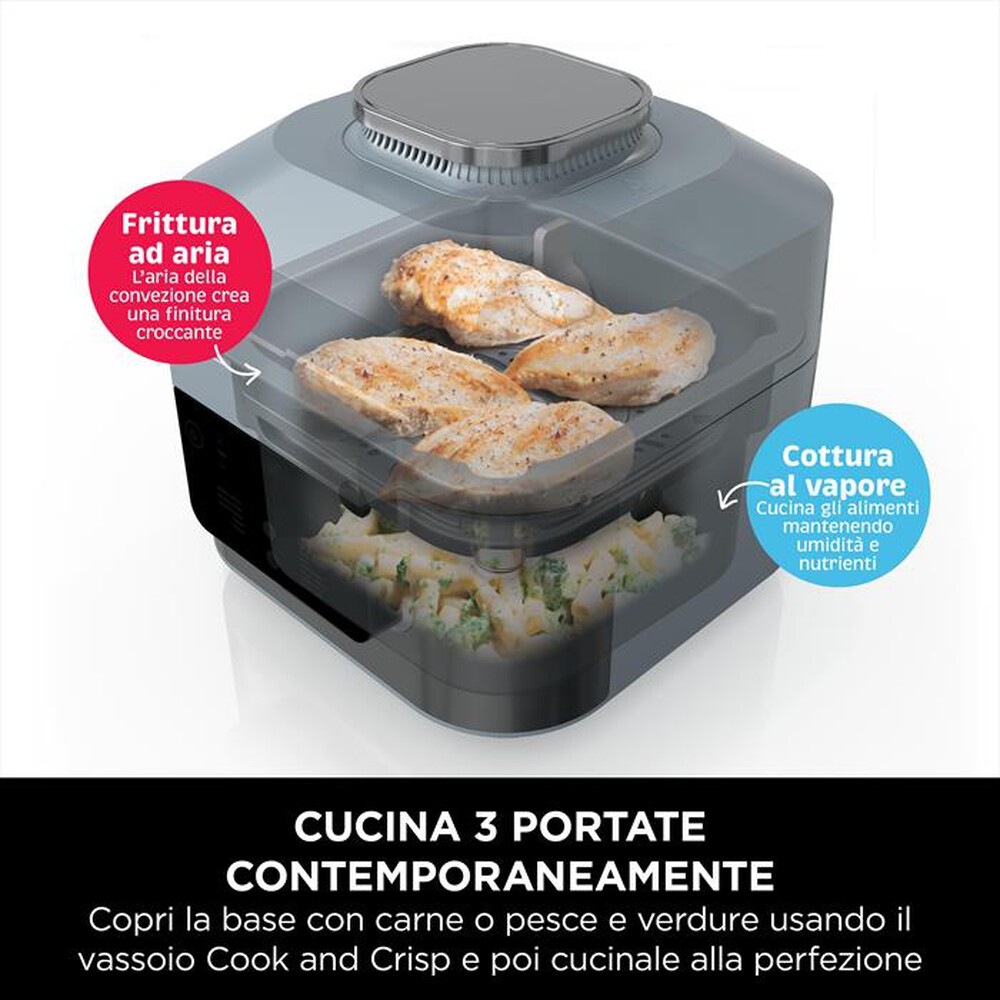 "NINJA - Rapid cooker-friggitrice aria Speedi ON400EU-grigio"