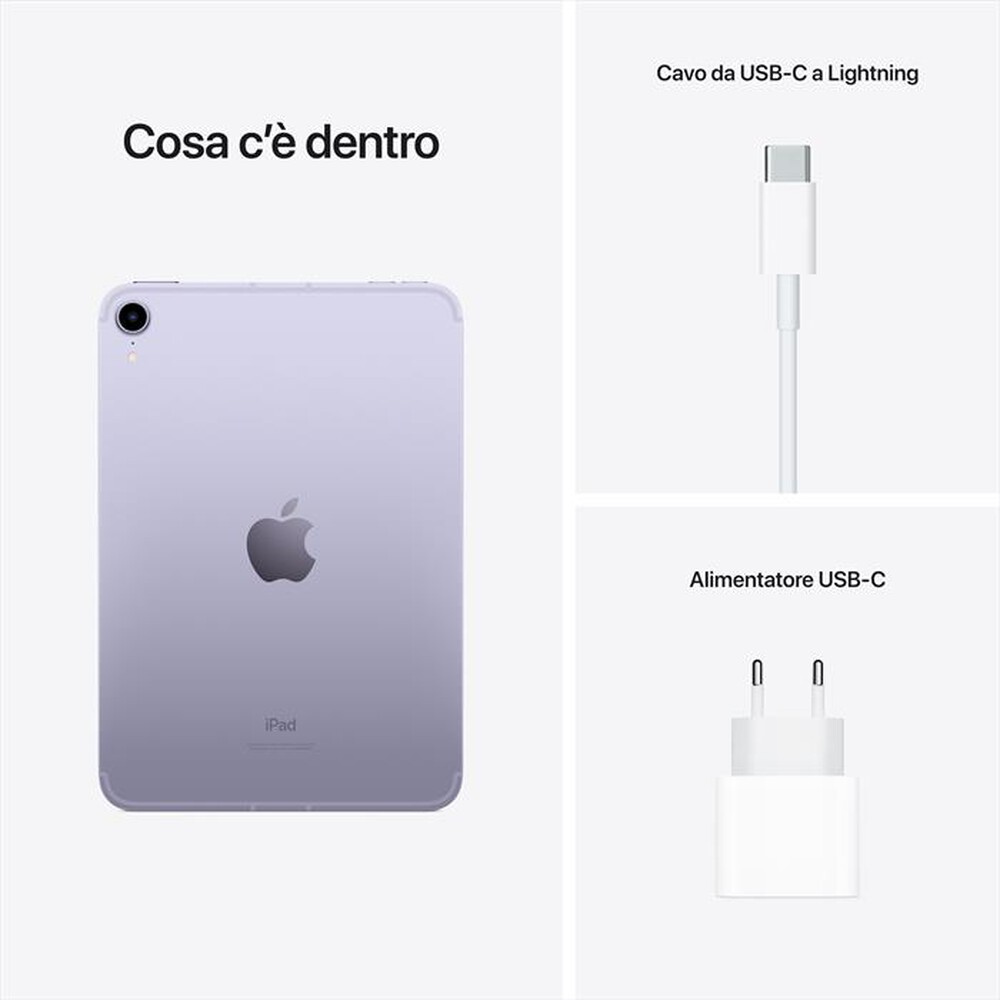 "APPLE - iPad mini Wi-Fi + Cellular 64GB-Purple"