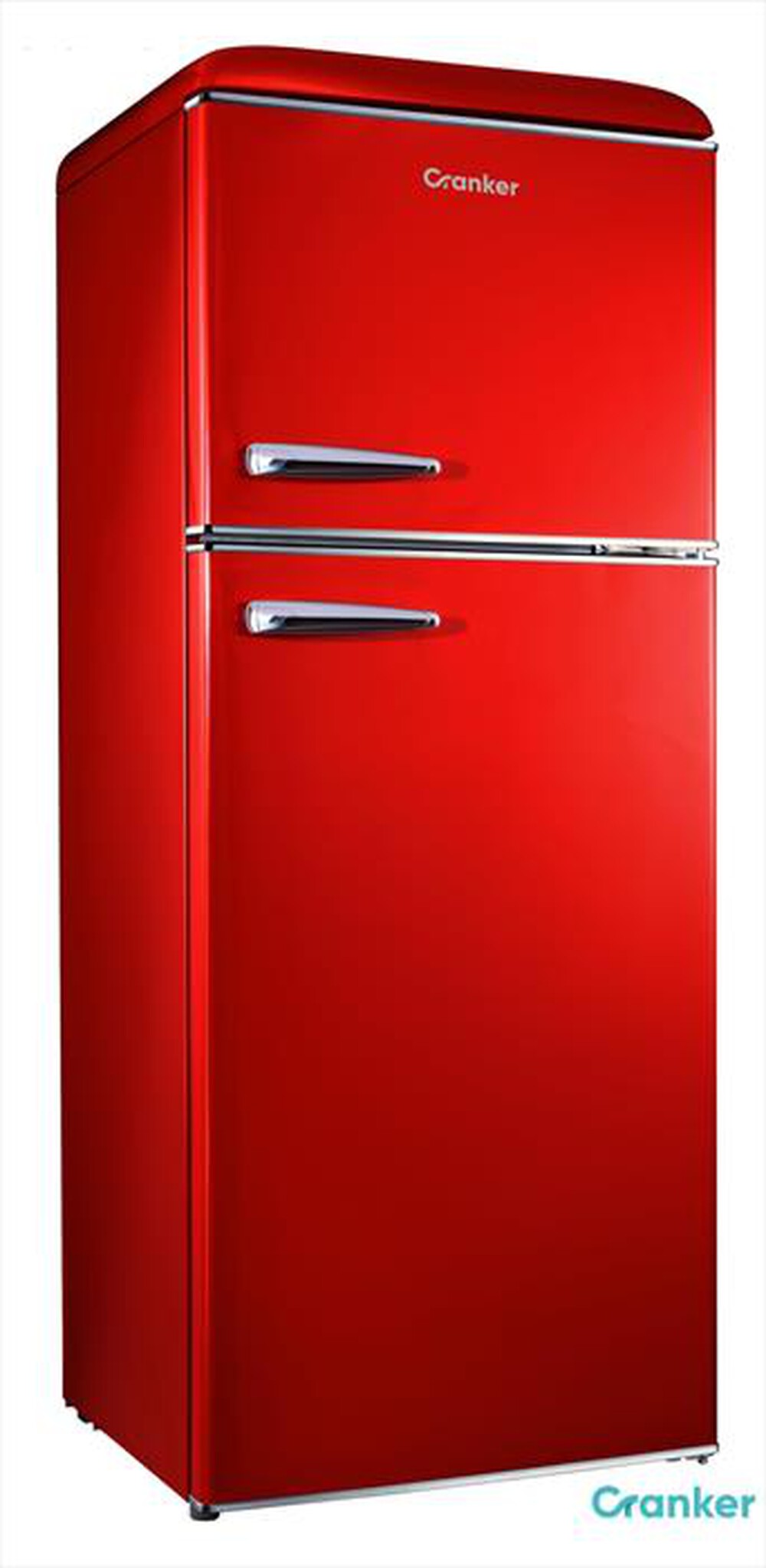 "CRANKER - Frigorifero 2 porte CRDP5100R Classe E 280 lt-ROSSO"