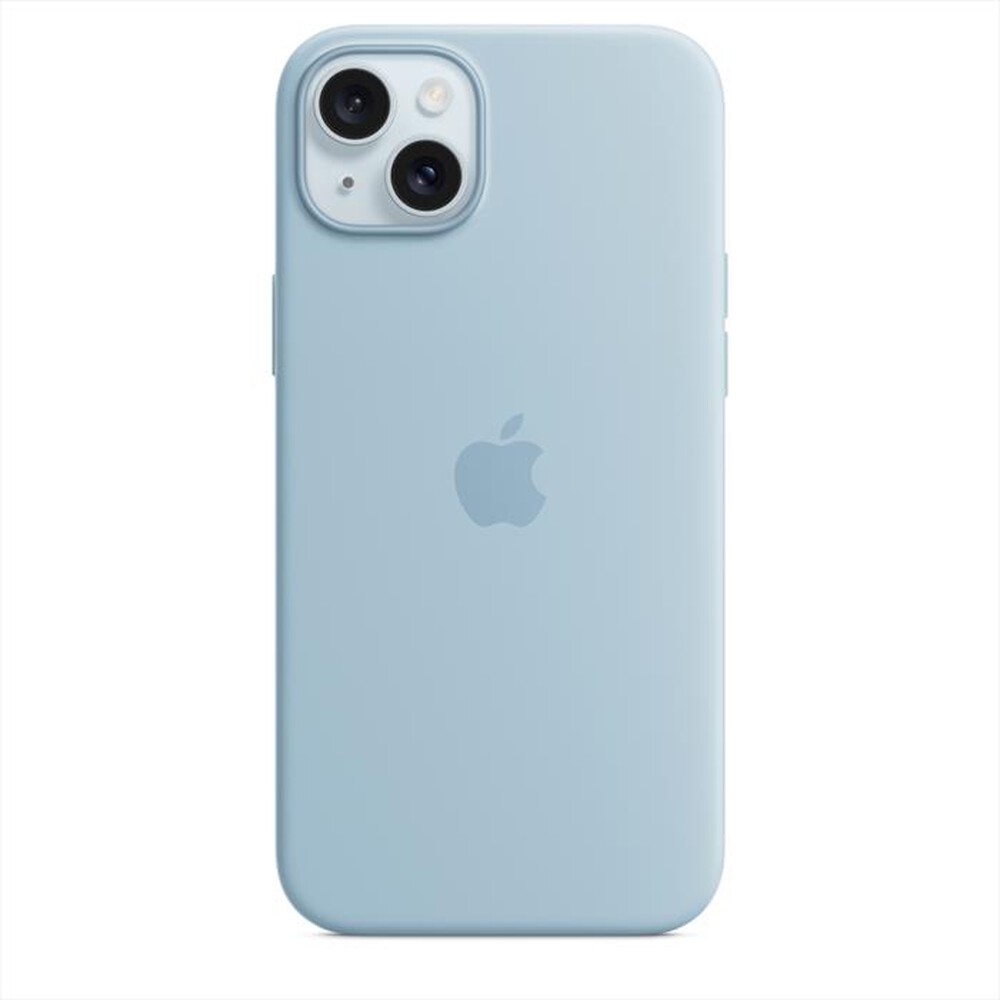 "APPLE - Custodia MagSafe in silicone per iPhone 15 Plus-Blu chiaro"