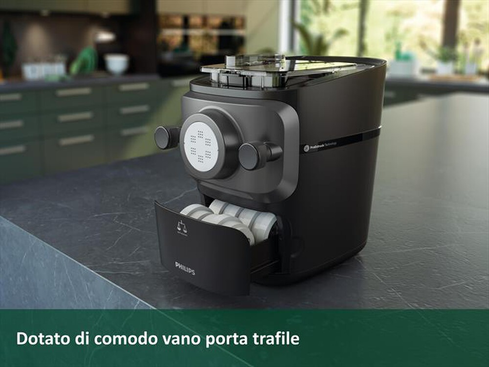 "PHILIPS - PASTA MAKER SERIES 7000 HR2665/96-nero"
