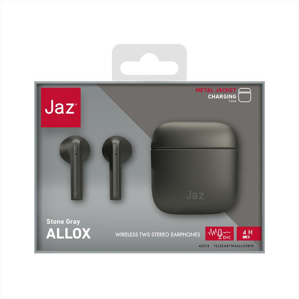 "JAZ - Auricolare bluetooth TEJZEARTWSALLOXBTK-Stone Grey"