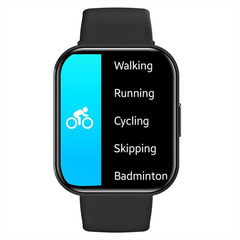 "CELLY - TRAINERWATCH2BK - SMARTWATCH CON CHIAMATA VOCALE-Nero"