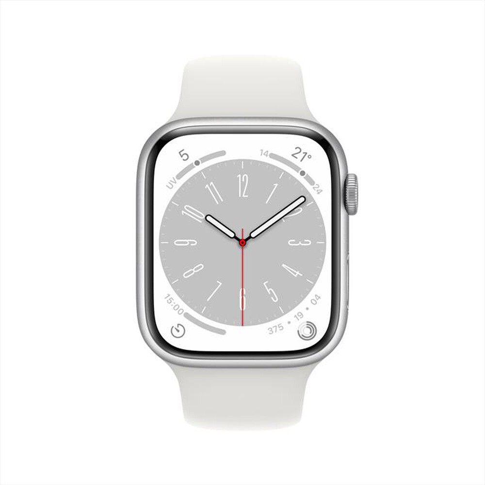 Immagine del prodotto APPLE - Watch Series 8 GPS 45mm Alluminio-Argento - Bianco