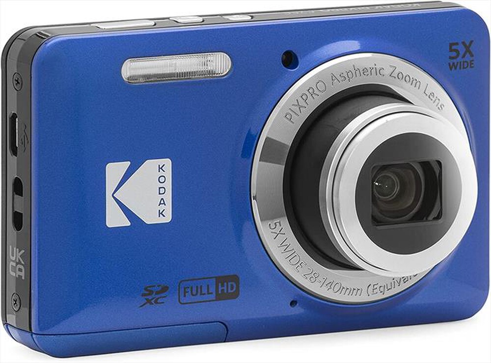 "KODAK - Fotocamera compatta FZ55 5X Zoom-Blu"