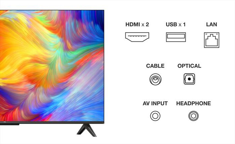 "TCL - Smart TV LED UHD 43\" 43P735-Nero"