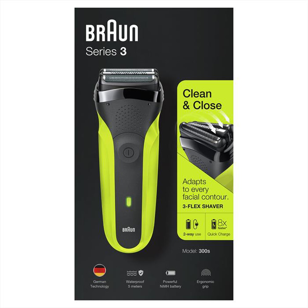 Immagine del prodotto BRAUN - SERIES 3 300BT-NERO/VERDE