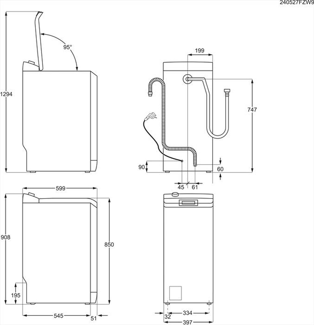 Immagine del prodotto AEG - Lavatrice LTR8C63A 6 Kg Classe A-Bianco