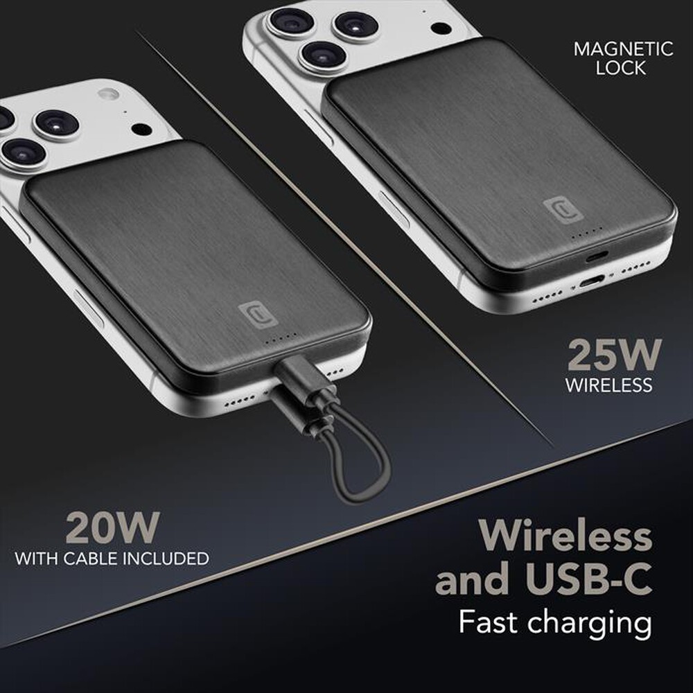 Immagine del prodotto CELLULARLINE - Power Bank MAG AIRY 5.000 QI2 25W-Nero
