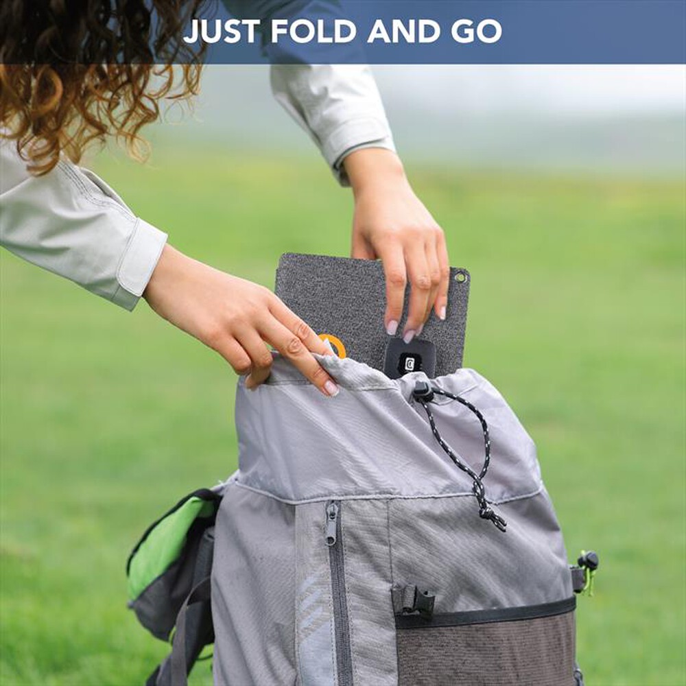 Immagine del prodotto CELLULARLINE - Caricabatterie portatile SOLAR ACHSOLAR2USB10WD-Nero