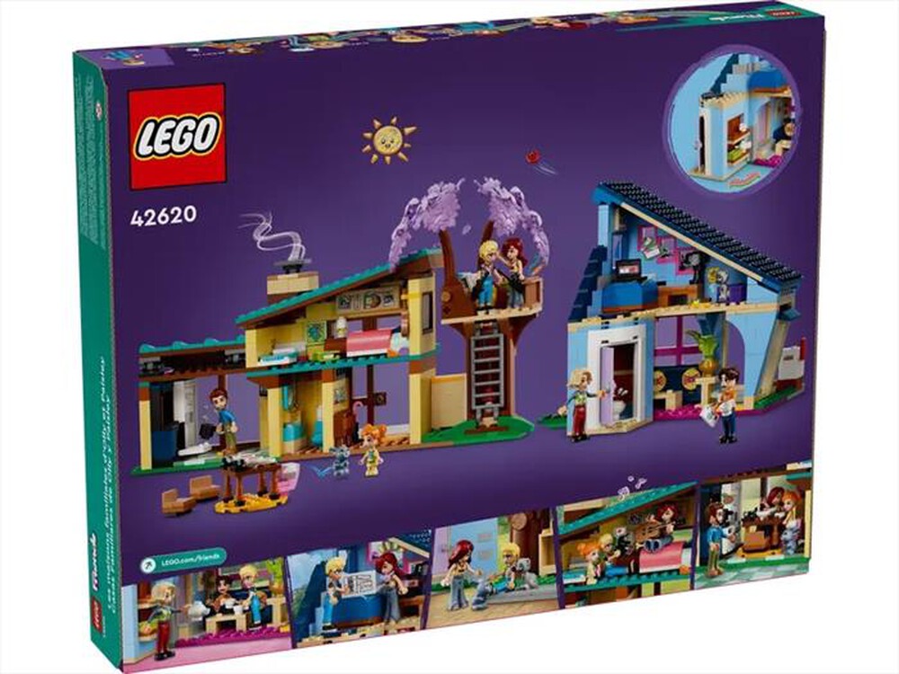 "LEGO - FRIENDS Le case di Olly e Paisley - 42620-Multicolore"