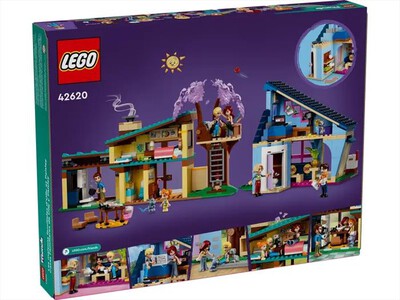 LEGO - FRIENDS Le case di Olly e Paisley - 42620-Multicolore