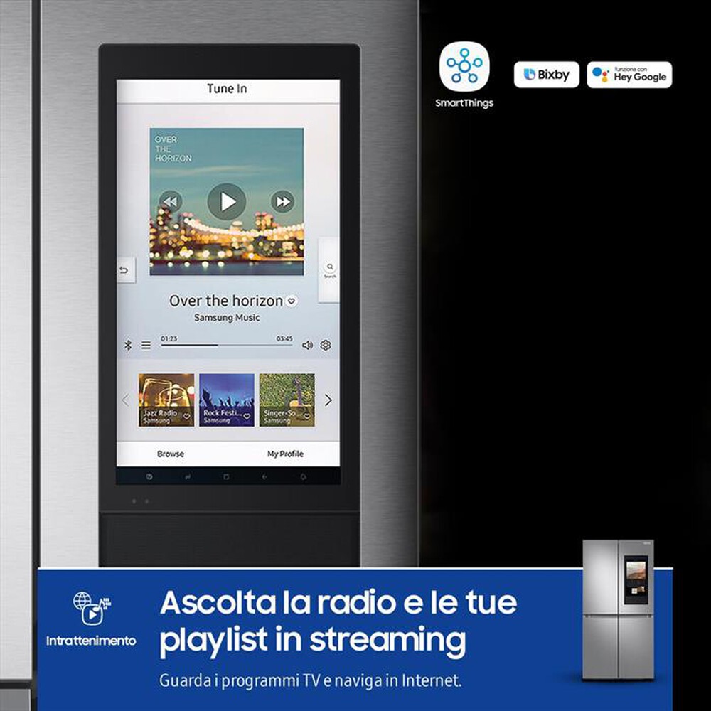 Immagine del prodotto SAMSUNG - Frigorifero 4 porte RF65DG9H0ESREF Classe E 637 lt-Inox Spazzolato