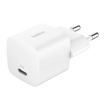 BELKIN - Caricabatteria da parete USB-C da 25 W BoostCharge-Bianco
