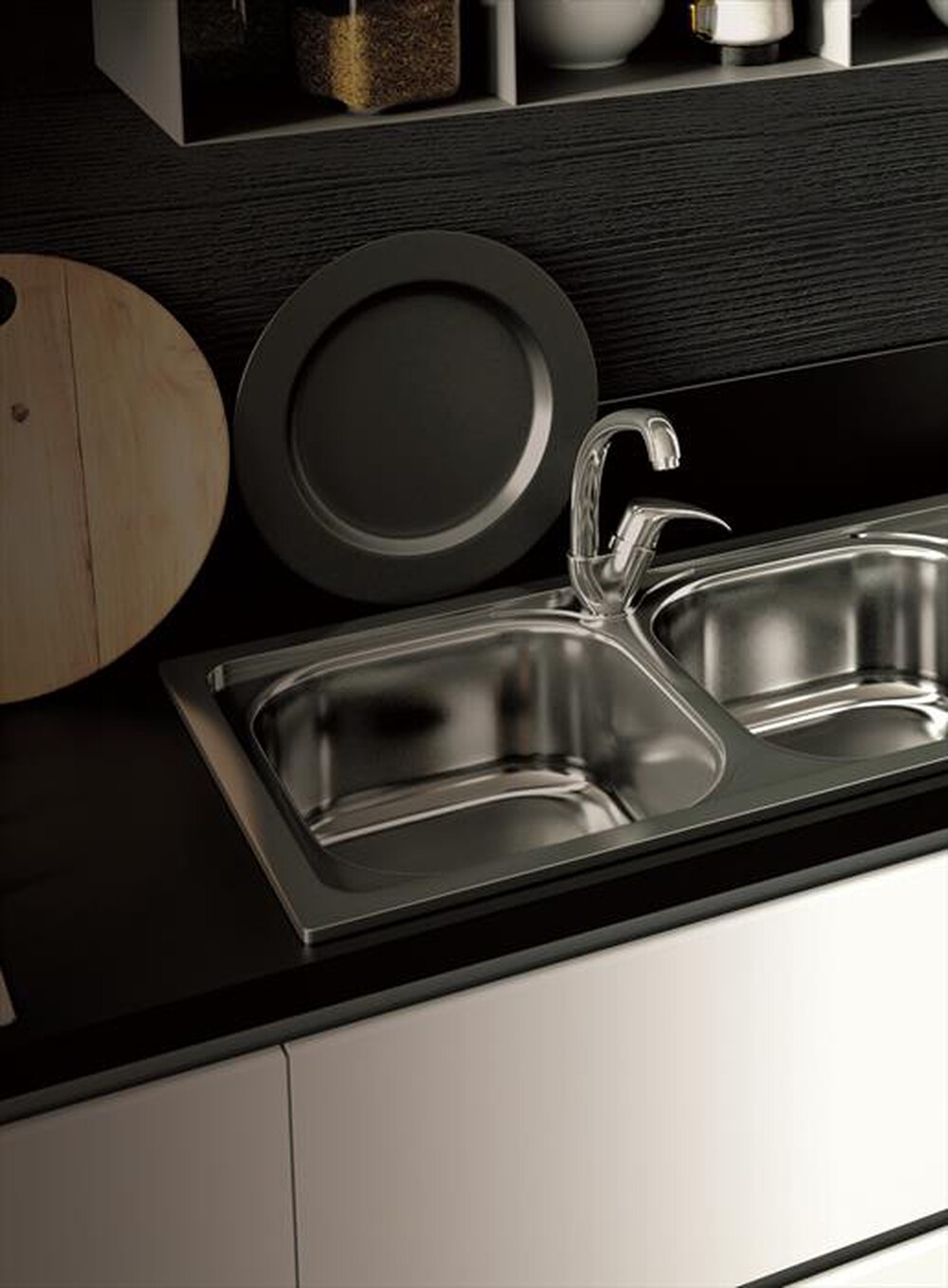 Immagine del prodotto GLEM GAS - Lavello 2 vasche L286X3-inox
