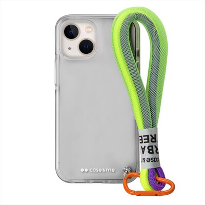 CASEME - Cover CMCOVFLUOIP1461T per iPhone 14-Trasparente