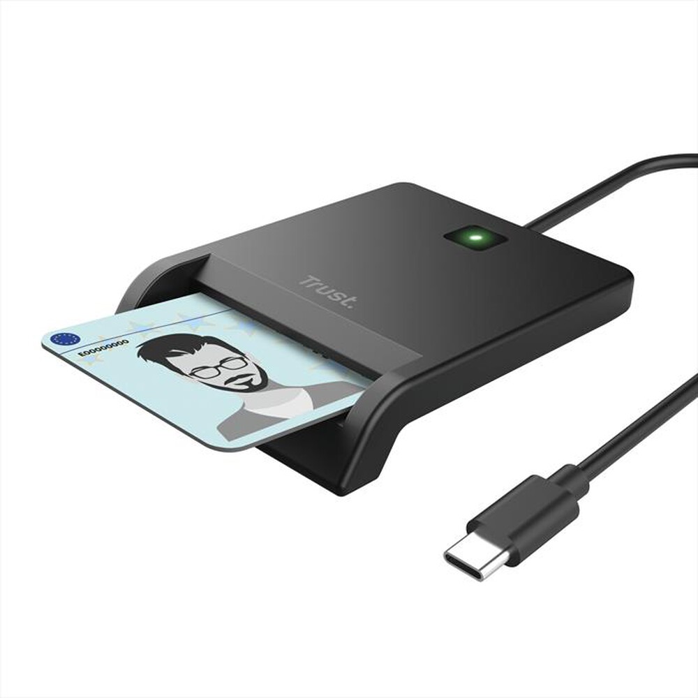 Immagine del prodotto TRUST - PRIMO USB-C DNI SMARTCARD READER-Black