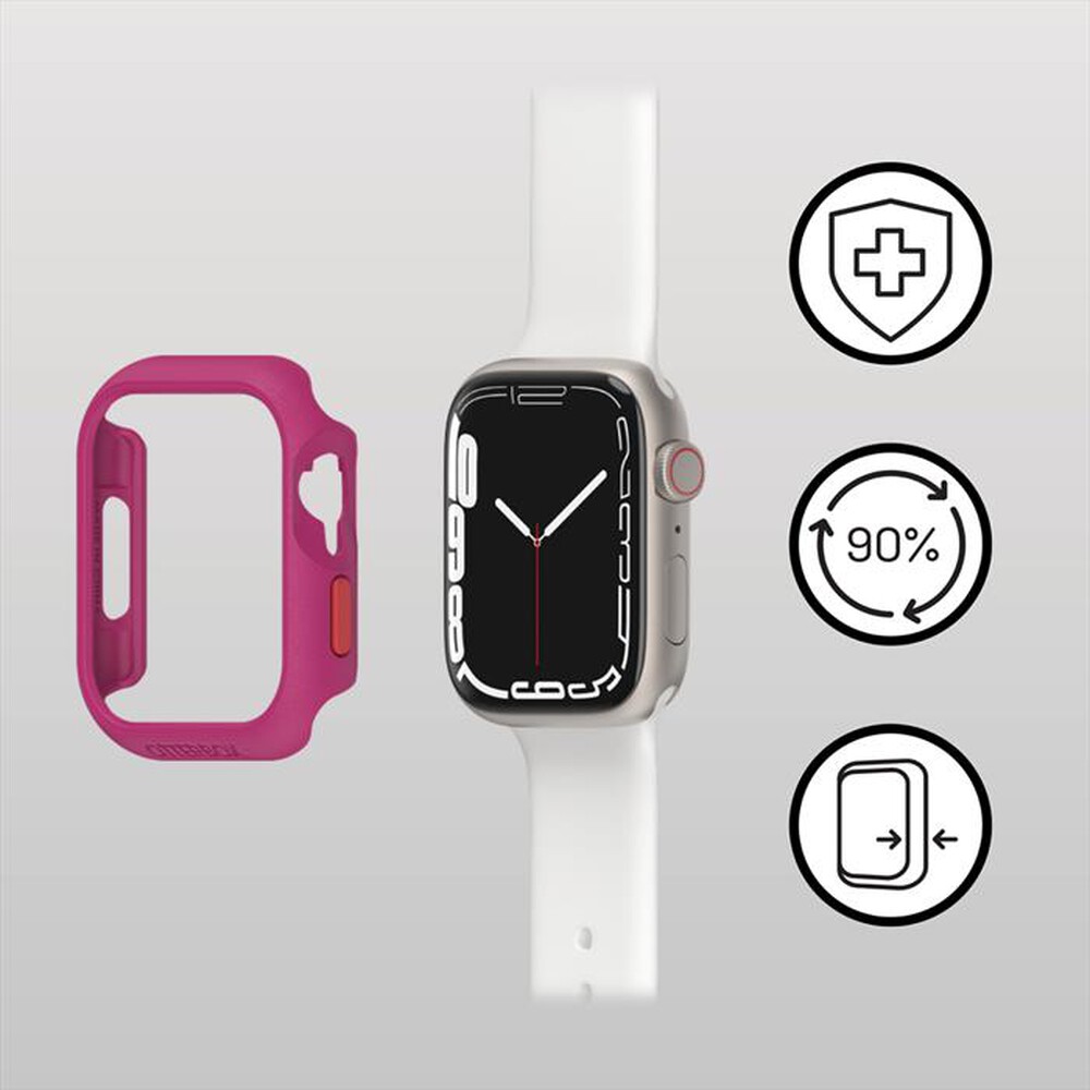 "OTTERBOX - EXO EDGE CUSTODIA PER APPLE WATCH SERIE 9/8/7 41MM-Rosa"