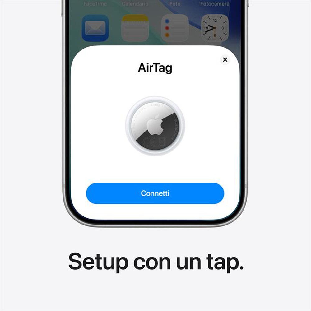 Immagine del prodotto APPLE - AIRTAG - CONFEZIONE DA 1-Argento, Bianco