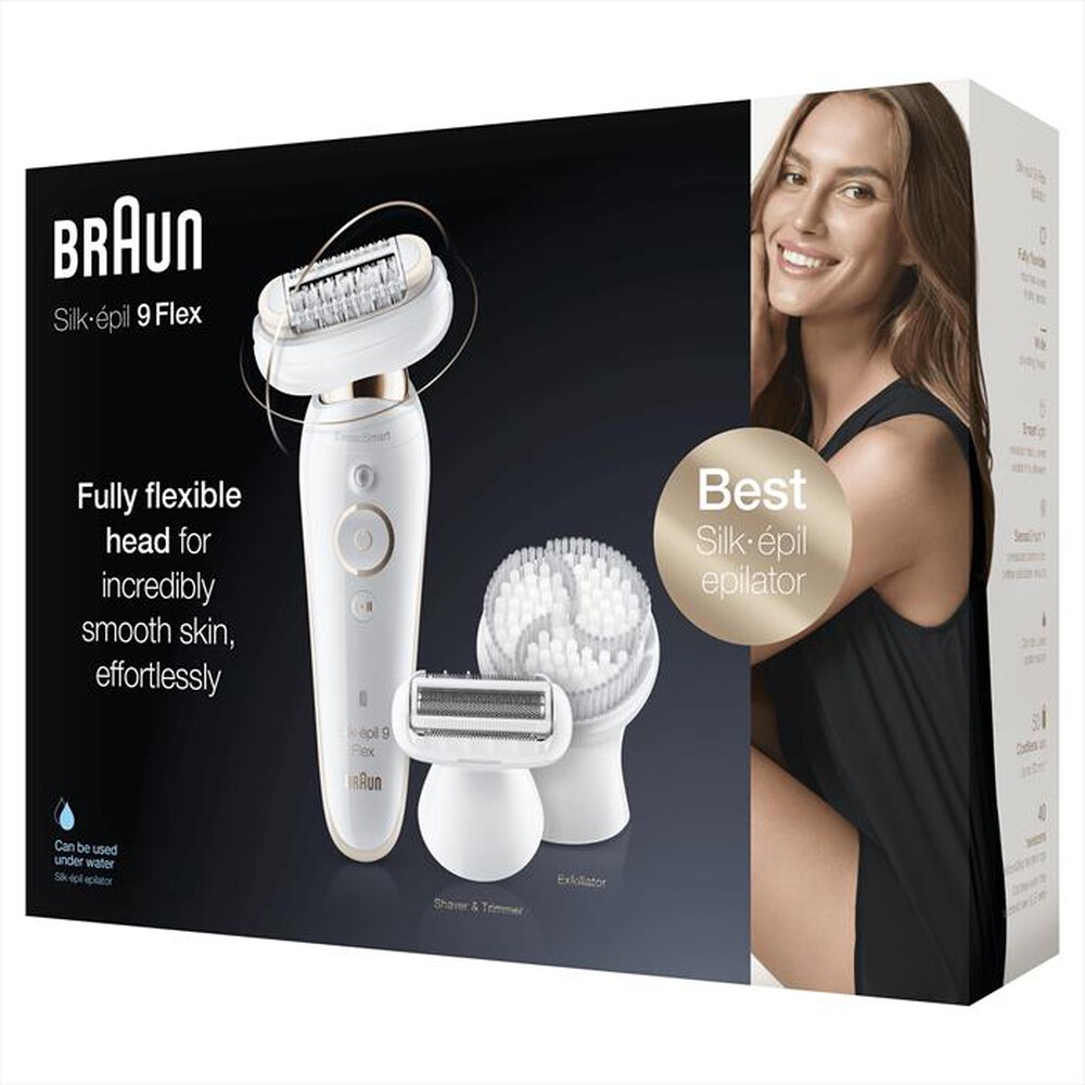 "BRAUN - Silk-épil 9 Flex 9-030-Bianco/Oro"