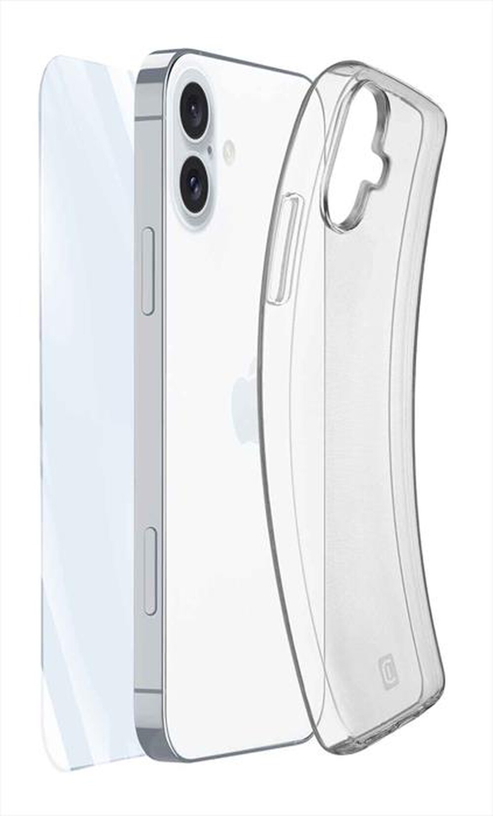 "CELLULARLINE - Cover case PROTECTION KIT per iPhone 16 Plus-Transparent"