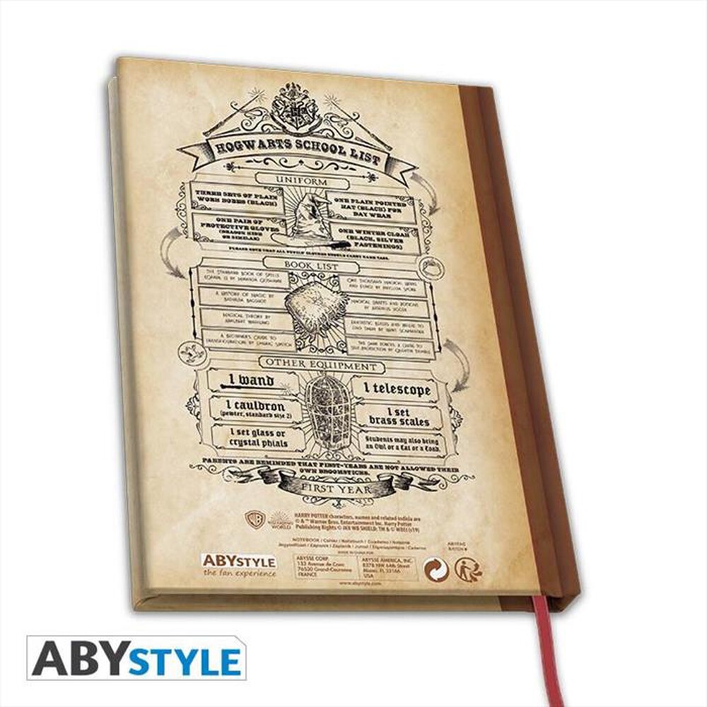 "ABYSSE - HARRY POTTER - A5 NOTEBOOK \"HOGWARTS SCHOOL\"-Multicolore"