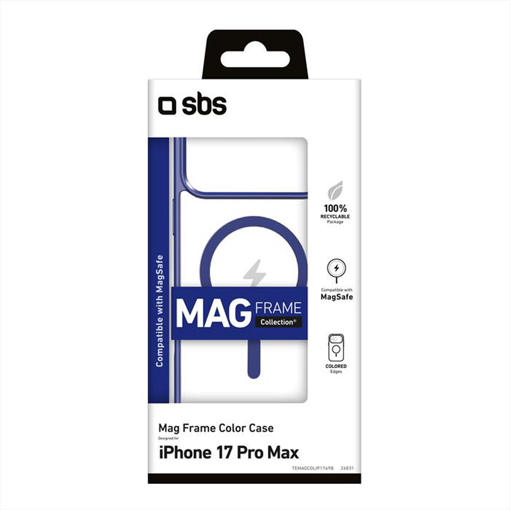 Immagine del prodotto SBS - Cover Mag Frame per iPhone 17 Pro Max-Blu