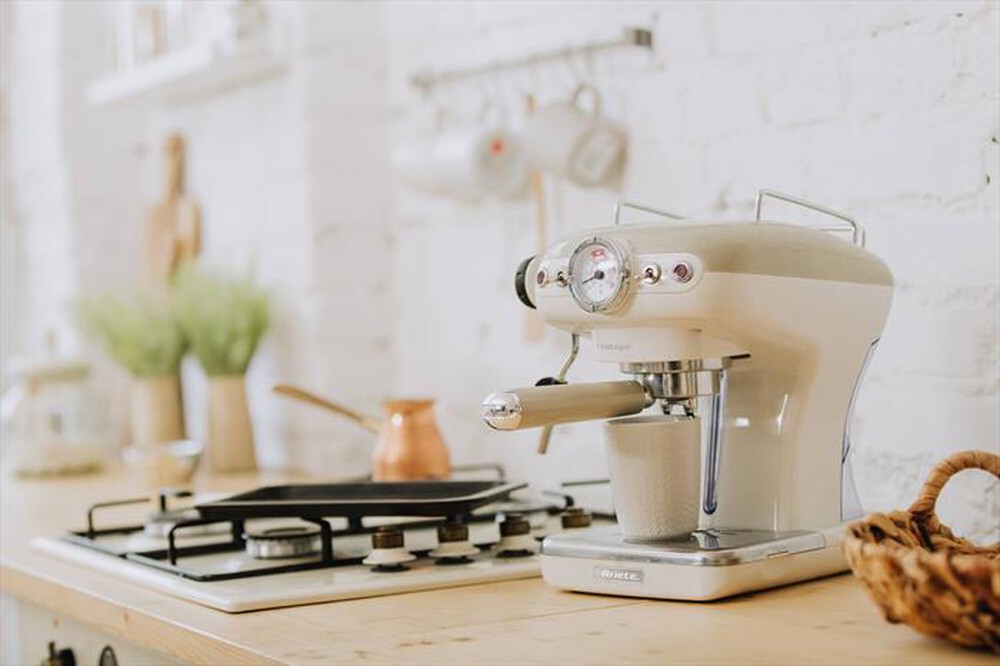 "ARIETE - 1389A Vintage Macchina da caffè espresso-Beige"