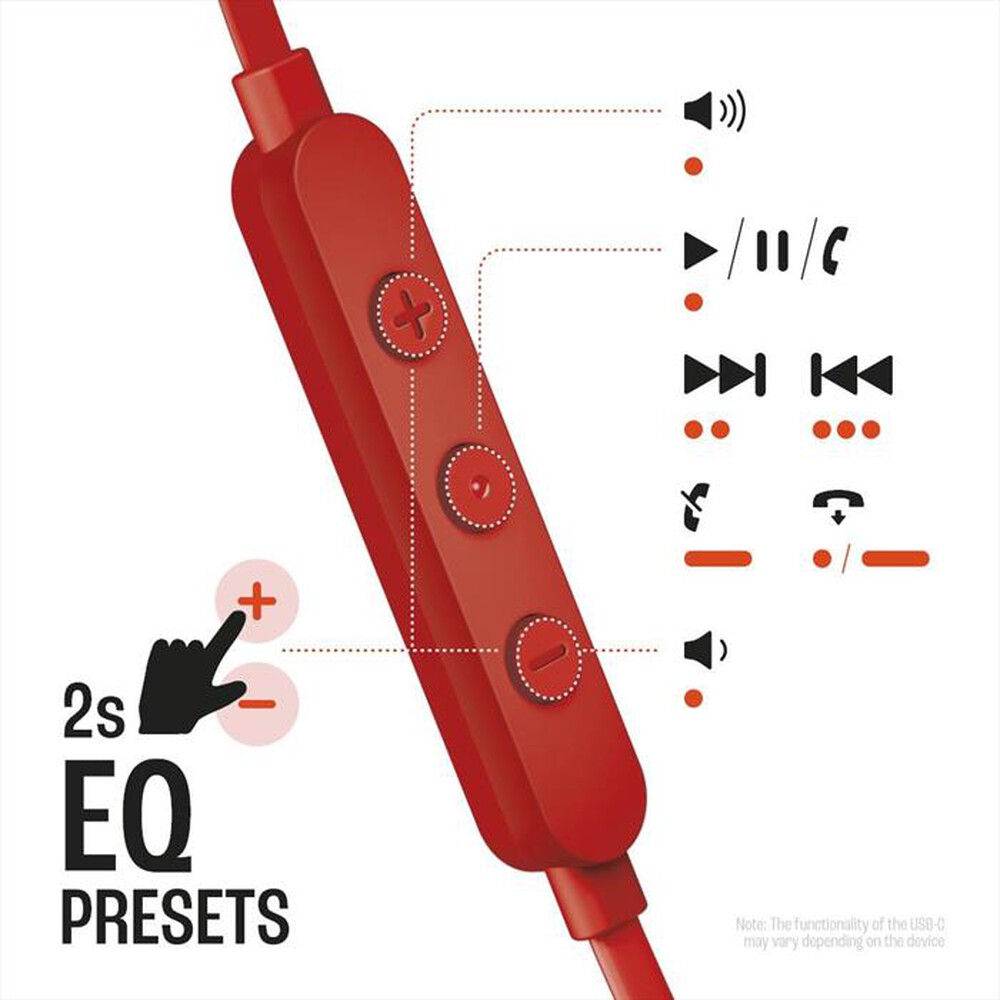 "JBL - Auricolari TUNE 305C-Rosso"
