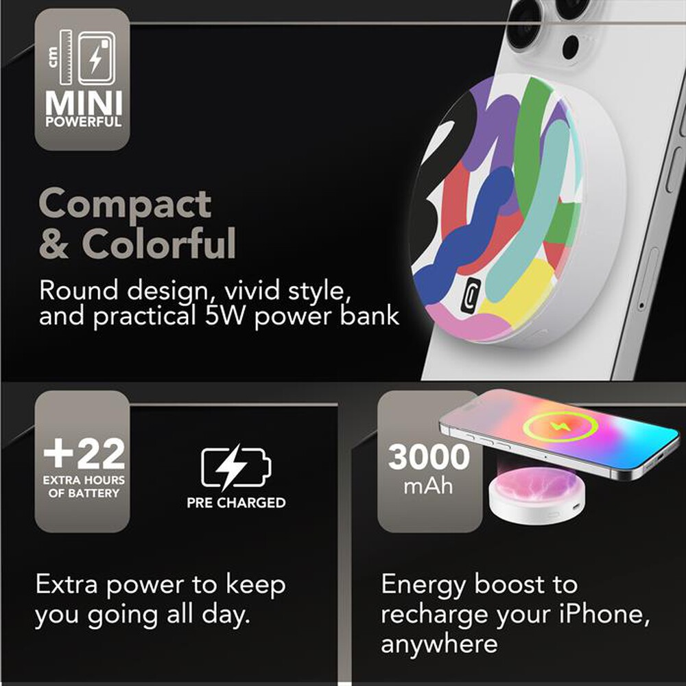 Immagine del prodotto CELLULARLINE - Power bank MagSafe MAG VIBE 3000-Bianco