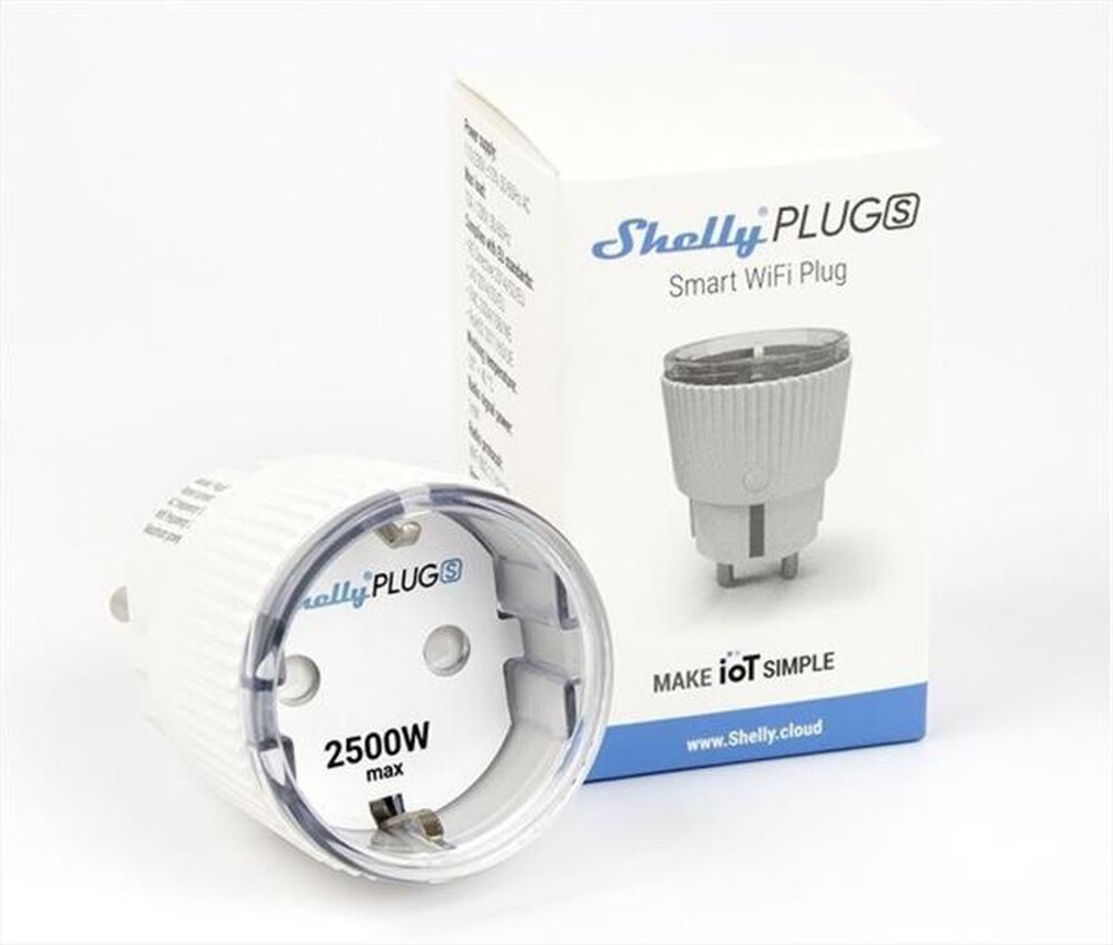 "SHELLY - Presa di Corrente Wi-Fi Intelligente PLUG S-White"