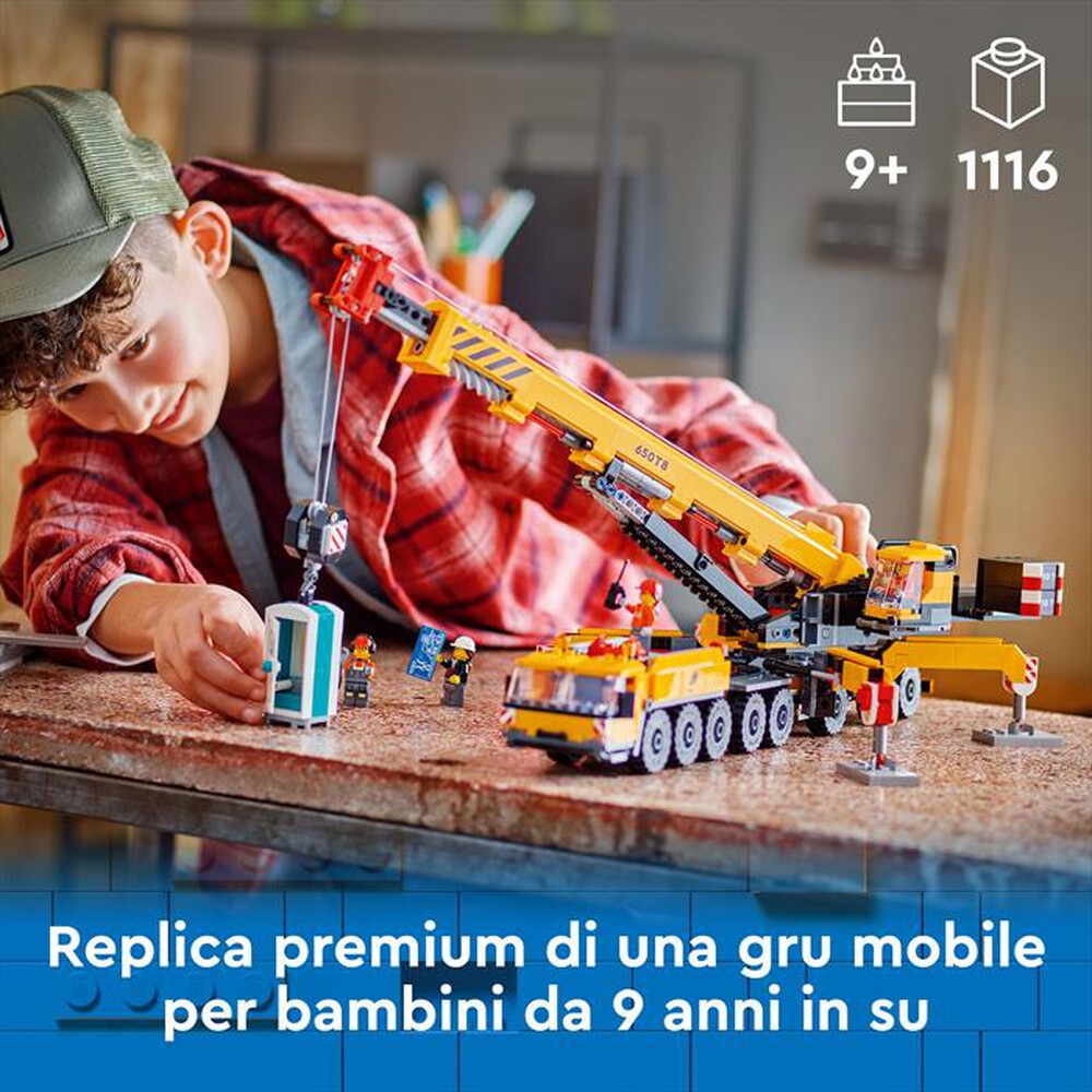 Immagine del prodotto LEGO - CITY BIG VEHICLES Gru da cantiere gialla 60409