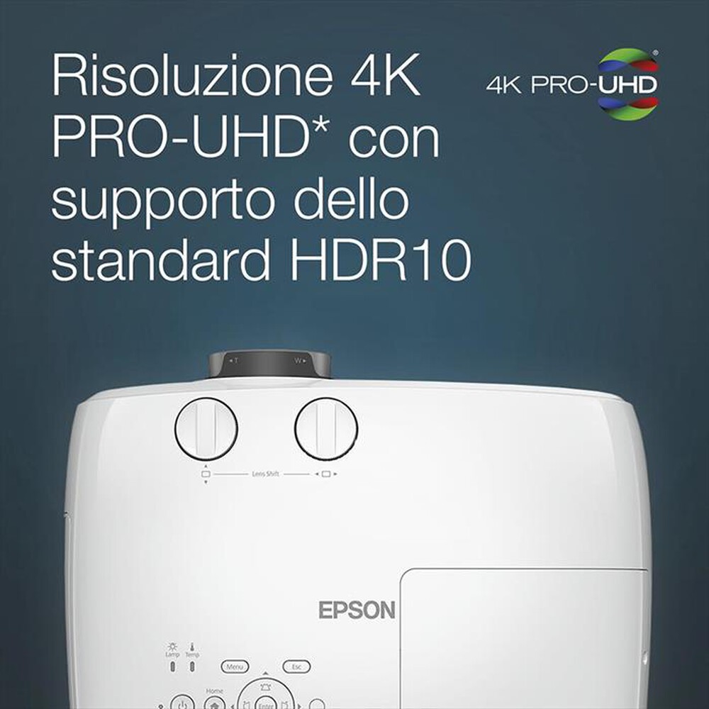 Immagine del prodotto EPSON - Videoproiettore 4K PRO-UHD EH-TW7000-Bianco