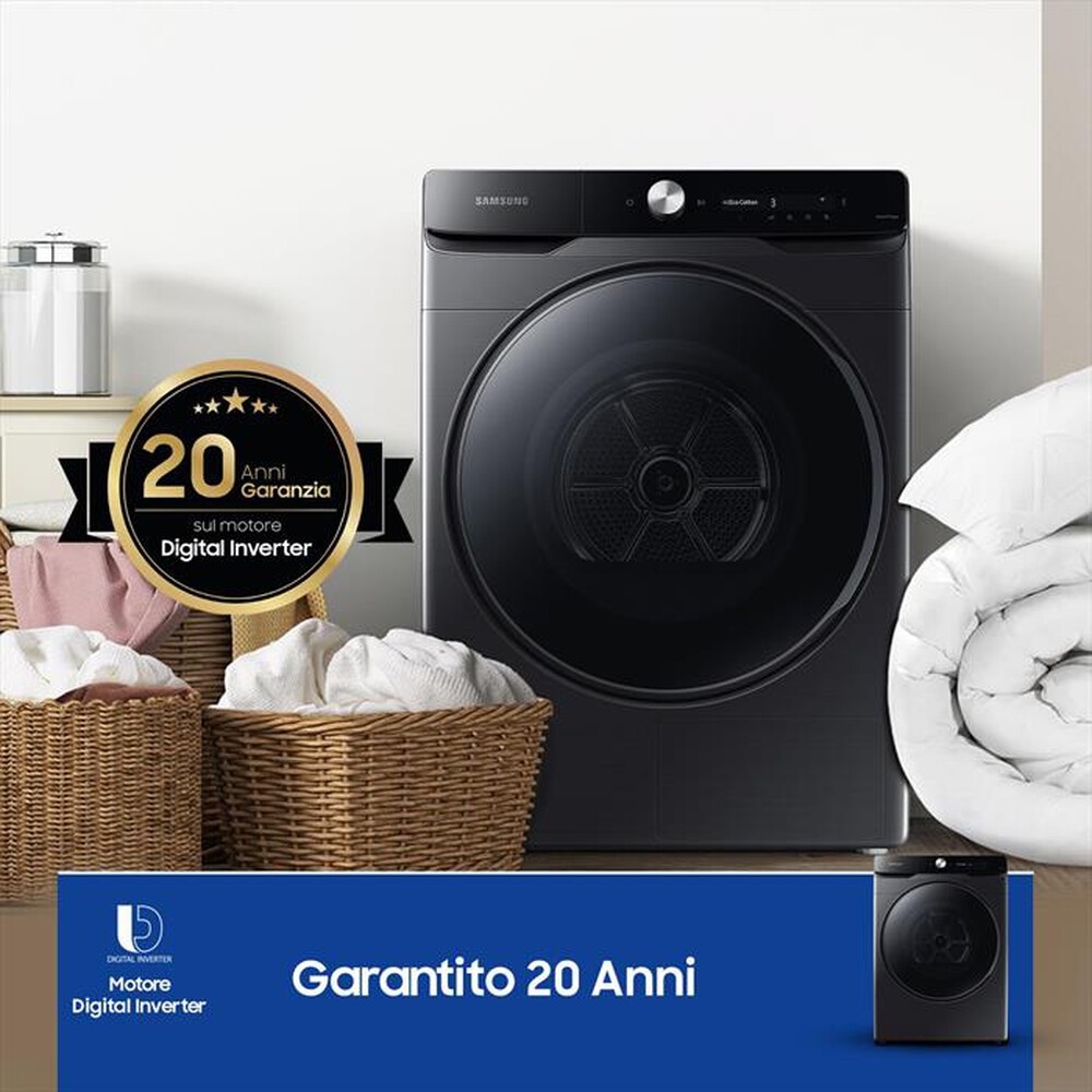 "SAMSUNG - Asciugatrice DV16DG8600BVU3 16KG Classe C-Nero"