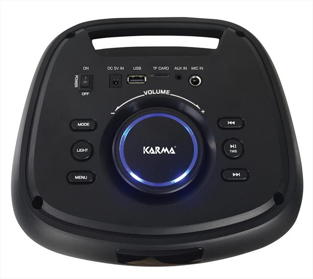 "KARMA - Diffusore ricaricabile con microfono TALATUU-Nero"