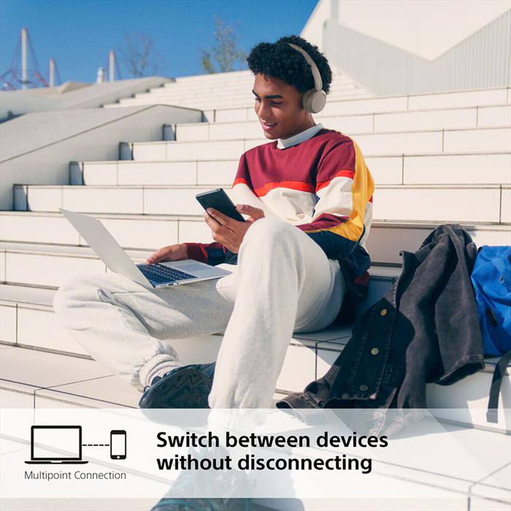 "SONY - Cuffie Bluetooth On ear WHCH520C.CE7-Cappuccino"