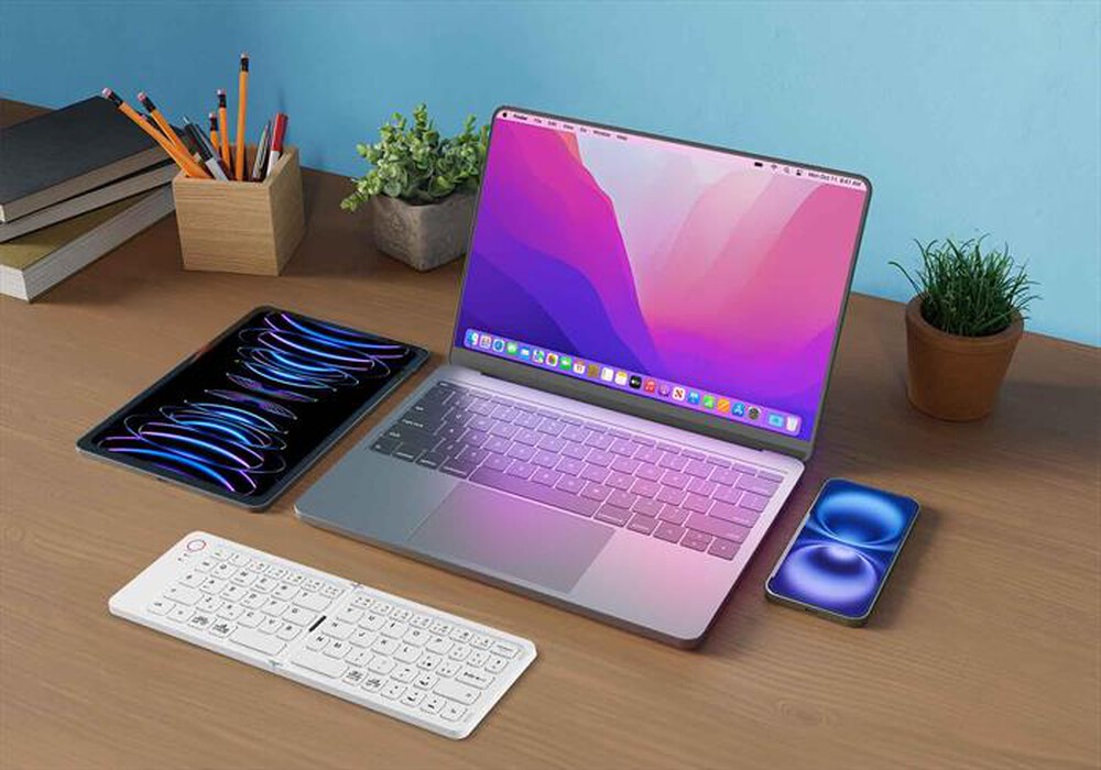 Immagine del prodotto CELLULARLINE - Tastiera Wireless BTKEYBOARDYW-Bianco