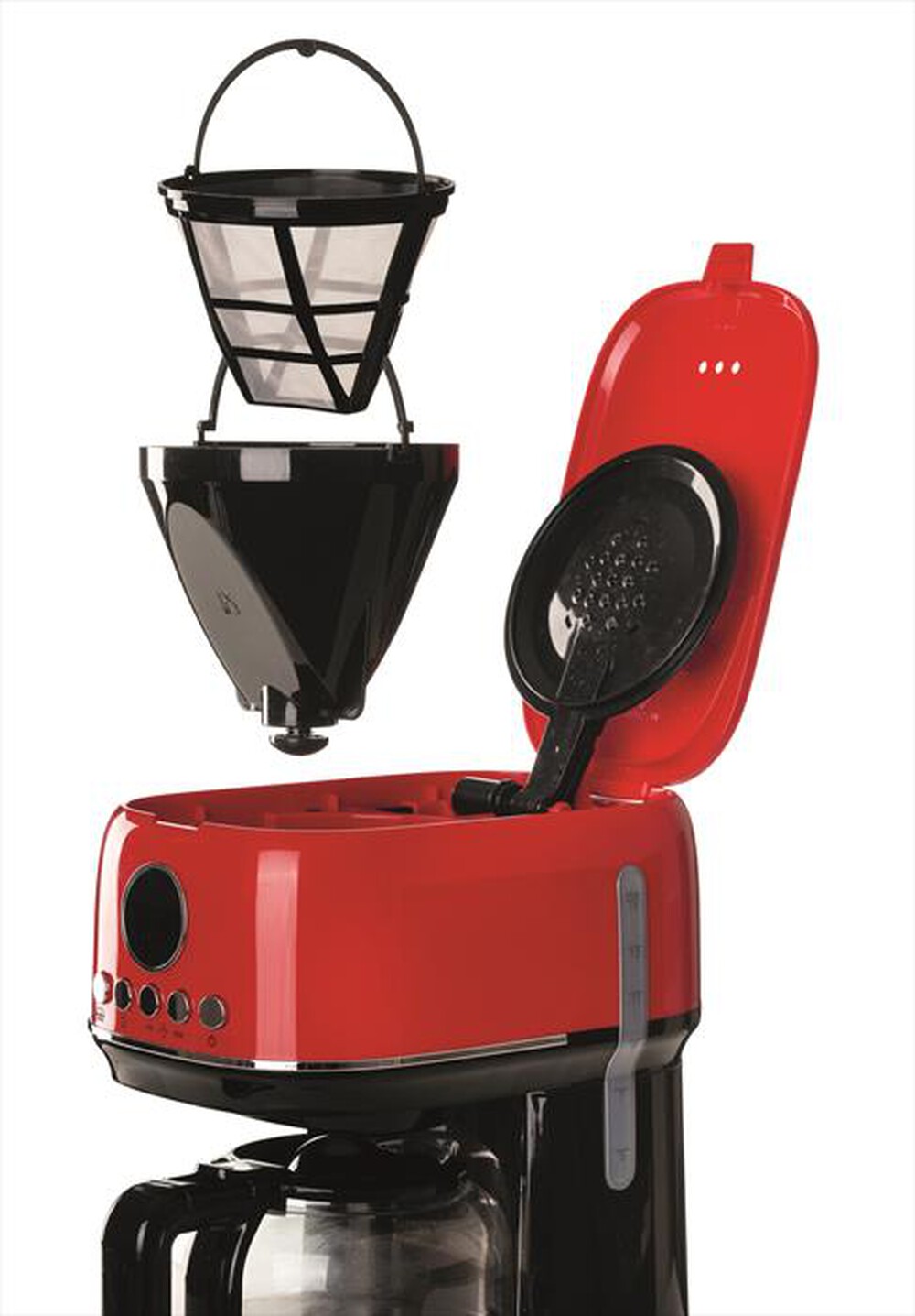 "ARIETE - Macchina caffè americana 1396-rosso"