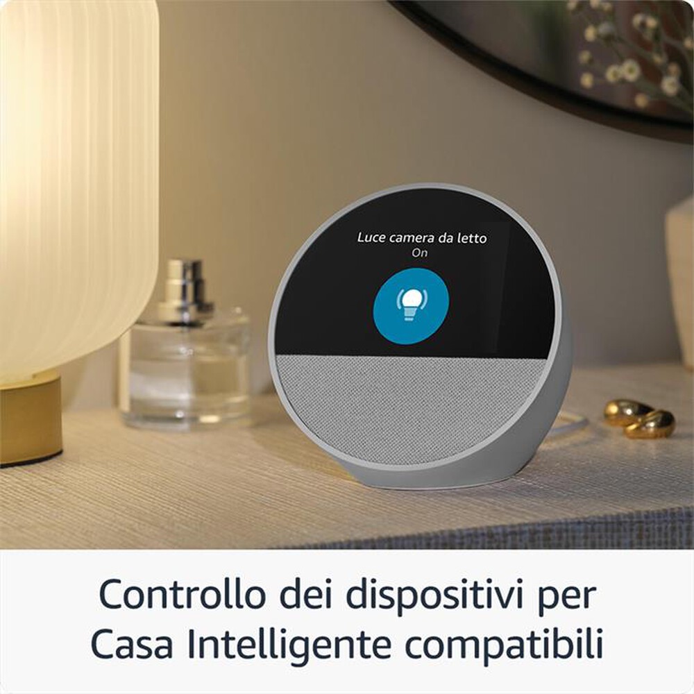 "AMAZON - NUOVO AMAZON ECHO SPOT (MODELLO 2024)-Nero"