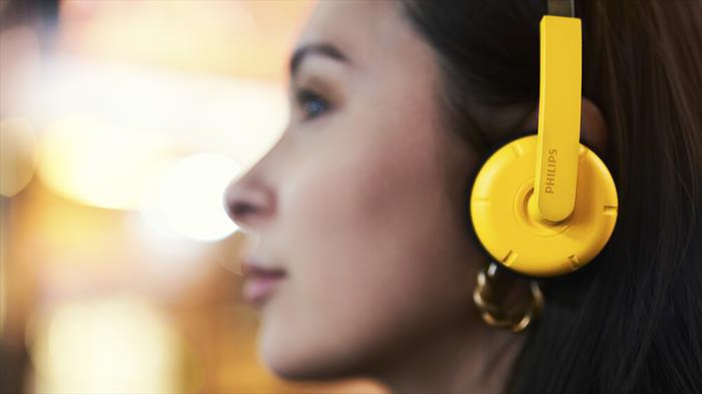 Immagine del prodotto PHILIPS - Cuffie wireless on-ear Moving Sound TAMS1YL/00-Yellow