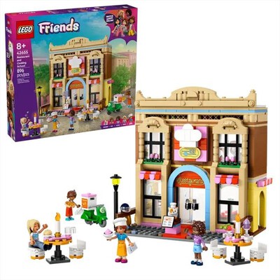 LEGO - FRIENDS Ristorante e Scuola di cucina - 42655-Multicolore
