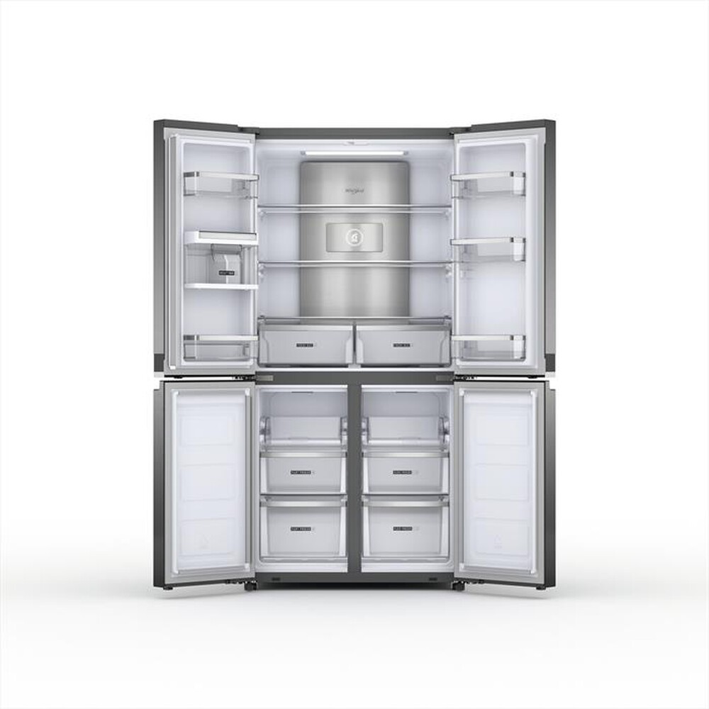 "WHIRLPOOL - Frigorifero side by side WQ9 U3L EF Classe D 594lt-Acciaio inossidabile"